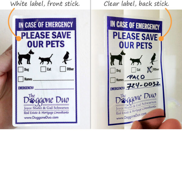 Static cling labels